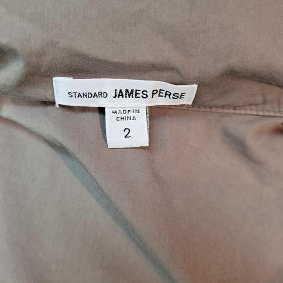 JAMES PERSE YOSEMITE Utility Jacket Taupe Hoodie Size 2 - Picture 12 of 13